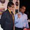 Amitabh Bachchan & the first Crorepati of KBC 2013 Mr Taj Mohammad Rangrez