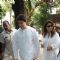 dr. Shriram Nene and Madhuri Dixit at the prayer meet of her father