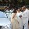 Rani Mukherjee arrives at the prayer meet of Madhuri Dixit's father