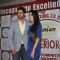 Aftab Shivdasani with his fiance Nin Dusanj at the launch of the Awards