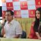 Manju Warrier and Aishwarya Rai Bachchan at the launch