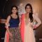 Madhuri and Huma at the COLORS Golden Petal Awards 2013