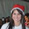Lauren celebrates Christmas with the children of Smile Foundation