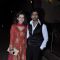 Nikhil Dwivedi with is wife were at Amna Shariff's Wedding Reception