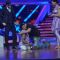 Salman Khan with Vinod and Raksha on Nach Baliye 6