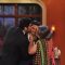 Arjun Kapoor and Ali Asgar plant a kiss on Ranveer Singh