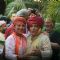 Shabana Azmi and Javed Akhtar during Holi Celebrations