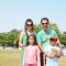 Raveena Tandon with her family Junior Football Championship League