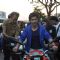 Varun Dhawan at the Bike rally to promote Main Tera Hero
