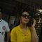 Preity Zinta votes at a polling station in Mumbai