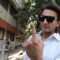 Ranveer Singh shows his inked finger