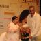 Lata Mangeshkar felicitates Shivaji Satam at the 72nd Master Deenanath Mangeshkar Awards