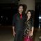 Iqbal Khan with his wife at the First look launch of Unforgettable