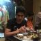 Vijendra Singh enjoys lunch at the Promotions of Fugly in Ahmedabad