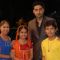 Anandi, Jagdish and Sugna with Abhishek Bachchan in the show Balika Vadhu