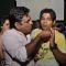 Sujit Tiwari feeding cake to Ankit Tiwari