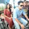 Armaan and Deeksha travelling by cycle rickshaw to avisit Jal Mahal in Jaipur