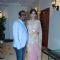 Sonam Kapoor poses with a guest at Rahul Mishra's celebration of 6 years in fashion with Grazia