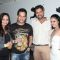 Yash Patnaik with wife and friends at party