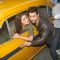 Varun Dhawan and Alia Bhatt take a ride in a cab at Kolkata