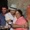 Riteish Deshmukh hugs Tanvi Azmi at the Screening of Lay Bhari at Lightbox
