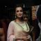Dia Mirza poses for the media at the Teach for Change 2014 Fashion Show
