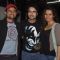 Alekh Sangal poses with Manav and Shweta at the Screening of Hate Story 2