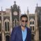 Abhay Deol gives a smiling pose for the camera