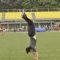 Tiger Shroff performs a stunt at Charity Football Match