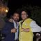 Ajaz Khan and Armaan Kohli pose for the camera at Sangram Singh's Birthday Bash
