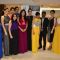Nisha Jamwal poses with Mandira Bedi, Veda Raheja and the models