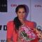 Sania Mirza was seen with the bouqet of flowers at the Launch of Celkon Mobile