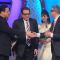 Rana Kapoor and Dharmendra Awarding Yogesh Mehta at International Indian Achiever's Award 2014