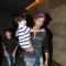 Hrithik snapped at LightBox with his kid, for a Movie Screening