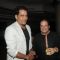 Ravi Kissen poses with Anup Jalota at his Birthday Celebration
