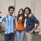 Raghav, Rhea and Ali pose for the camera at the 'Sonali Cable' Poster Shoot