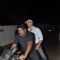 Akshay Kumar was spotted sitting on the bike with his bodyguard at PVR