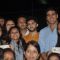 Akshay Kumar and Aditya Thackeray with the girls at Women's Self Defence Event