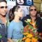 Akshay Kumar, Tammanah and Prakash Raj were presented a Flower Bouquet by a fan