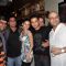 Sanjeeda, Ayub Khan and Vatsal Sheth with friends at the 100 Episodes Completion Party