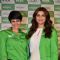 Mandira Bedi and Parineeti Chopra pose for the media at 'End of Period Taboos' Event