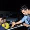 Vikramaditya Motwane and Ranbir Kapoor shake hands at the Short Film Festival