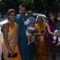 Vivek Oberoi with his family at the Isckon Temple on Janmashtami