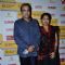 Suresh Wadkar poses with wife at Shaan's Live Concert