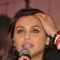 Rani Mukherjee addresses the Press Conference of Mardaani
