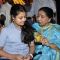 Asha Bhosle with granddaughter Zanai at the Album Launch Of 'Bappa Moriya'