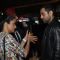 Gul Panag was snapped talking with Abhay Deol at the Premier of 'Step Up All In'