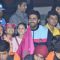 Abhishek Bachchan poses with fans at the Pro Kabbadi League Semi Finals