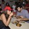 Parineeti and Aditya enjoy their meal at the Flag Off of the Daawat-E-Ishq Food Yatra