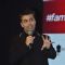 Karan Johar addressing the audience at the Launch of 'Fame Fashion Network'